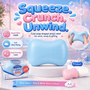 Crunchy Blue Soap Squishy